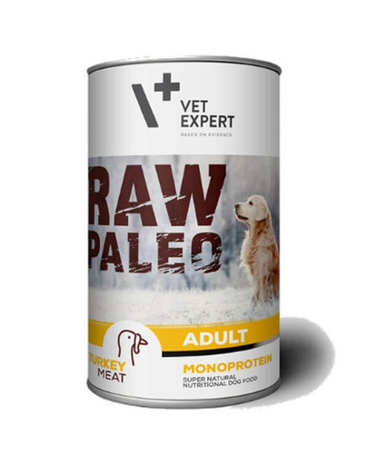 VETEXPERT RAW PALEO Adult karma dla dorosłych psów 400 g