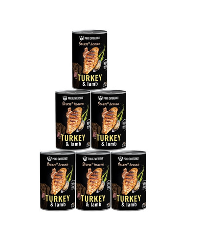 PAKA ZWIERZAKA Seventh Heaven Indyk i jagnięcina (turkey&lamb) 6x400 g