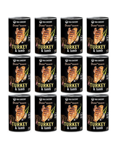 PAKA ZWIERZAKA Seventh Heaven Indyk i jagnięcina (turkey&lamb) 12x400 g