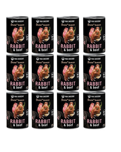 PAKA ZWIERZAKA Seventh Heaven Królik i wołowina (rabbit&beef) 12x400 g