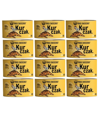 PAKA ZWIERZAKA Karma mokra Kurczak dla kota 12x200 g