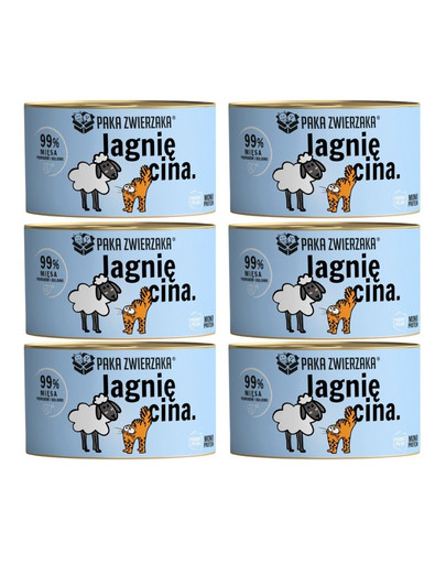 PAKA ZWIERZAKA Karma mokra Jagnięcina 6x200 g