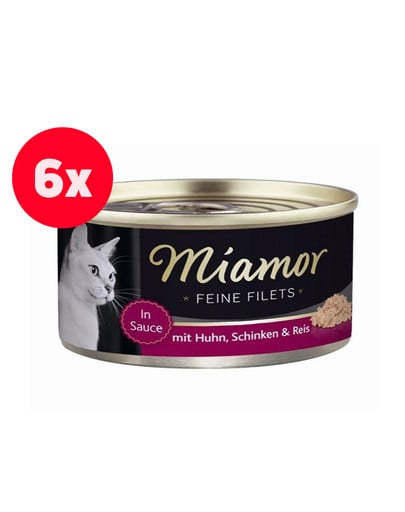 MIAMOR Feine Filets Kurczak  z szynką w sosie 6 x 100 g