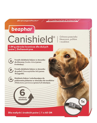 Canishield L 65 cm obroża lecznicza z deltametryną dla psów