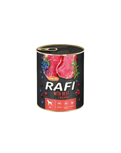 RAFI Beef z wołowiną 5 x 800 g mokra karma dla psa