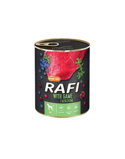 RAFI Game z dziczyzną 5 x 800 g mokra karma dla psa