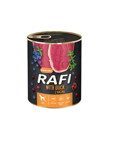 RAFI Duck z kaczką 5 x 800 g mokra karma dla psa
