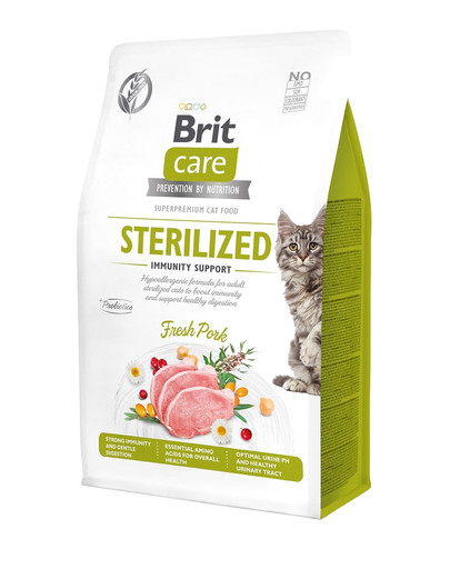 CARE Grain-Free Sterilized Immunity 0.4 kg hypoalergiczna formuła dla dorosłych sterylizowanych kotów