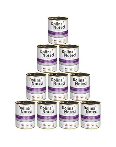 DOLINA NOTECI Premium Bogata W Królika Z Żurawiną 10x800g
