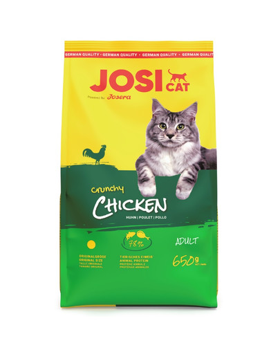 JosiCat Crunchy Chicken 650g z drobiem dla dorosłych kotów