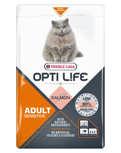 Opti Life Cat Adult Sensitive Salmon 1 kg dla wrażliwych kotów dorosłych