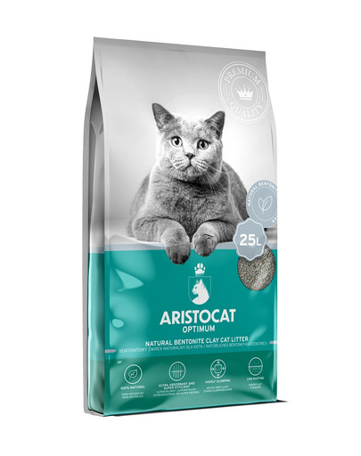 ARISTOCAT Optimum Natural 25 l bentonitowy naturalny żwirek dla kota