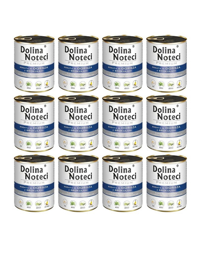 DOLINA NOTECI Premium Bogata W Dorsza Z Brokułami 12x800g