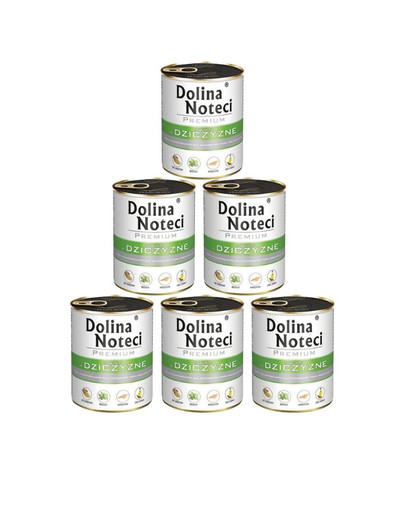 DOLINA NOTECI Premium Bogata W Dziczyznę 6x800g