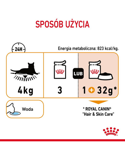 ROYAL CANIN Hair&Skin w galaretce karma mokra dla kotów dorosłych, zdrowa skóra, piękna sierść 85 g