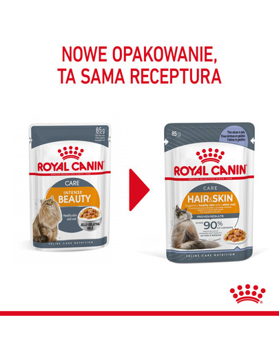 ROYAL CANIN Hair&Skin w galaretce karma mokra dla kotów dorosłych, zdrowa skóra, piękna sierść 85 g