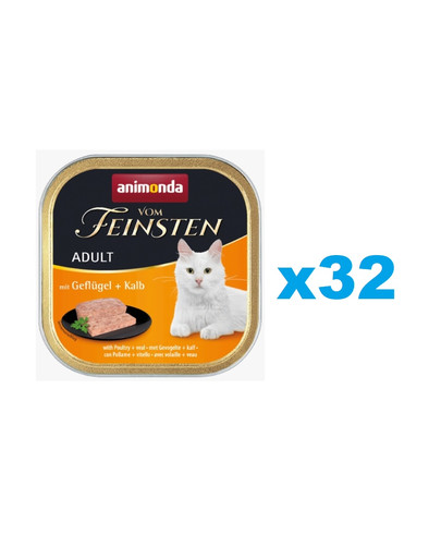 ANIMONDA Vom Feinsten Adult z drobiem i cielęciną 32x100 g