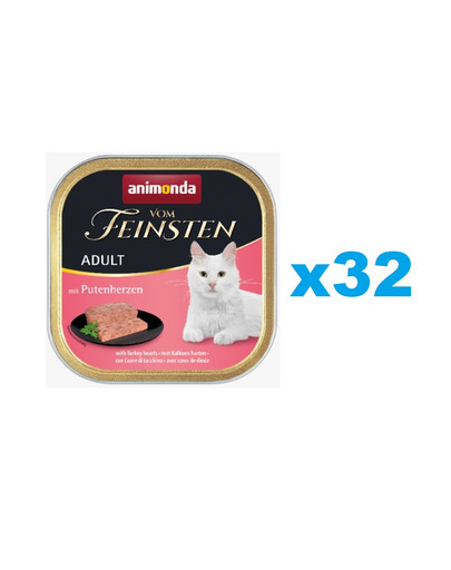 ANIMONDA Vom Feinsten Adult z sercami indyka 32x100 g