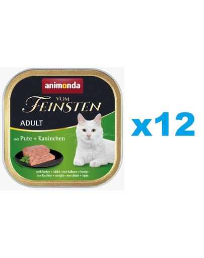 ANIMONDA Vom Feinsten Adult z indykiem i królikiem 12x100 g