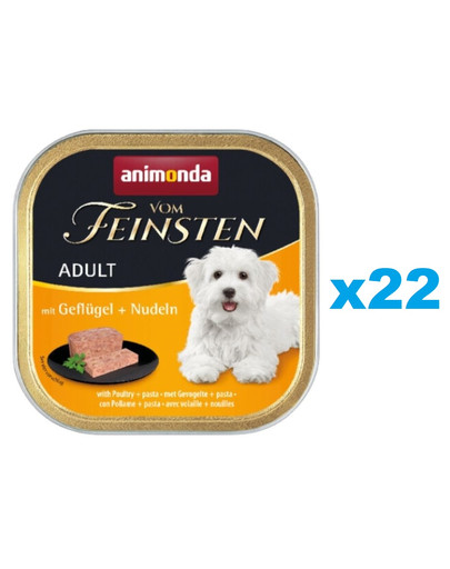ANIMONDA Vom Feinsten Adult Drób i makaron 22x150 g