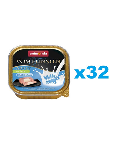 ANIMONDA Vom Feinsten Adult Milk Centr with Turkey&Milk 32x100 g indyk i mleko