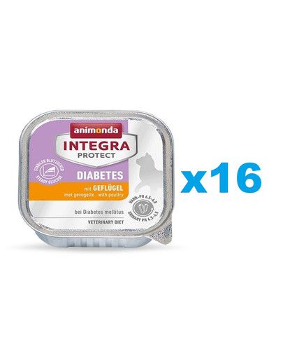 ANIMONDA Integra Protect Diabetes z drobiem 16x100 g