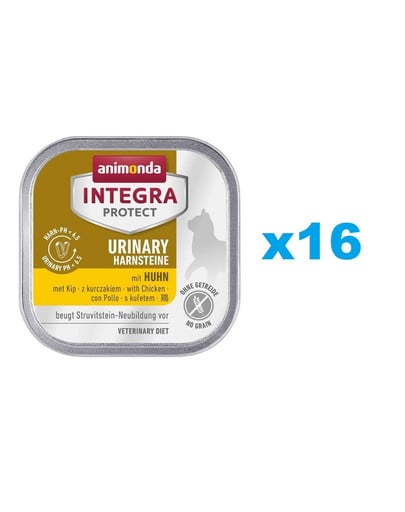 ANIMONDA Integra Protect Urinary Struvit with Chicken 16x100 g z kurczakiem