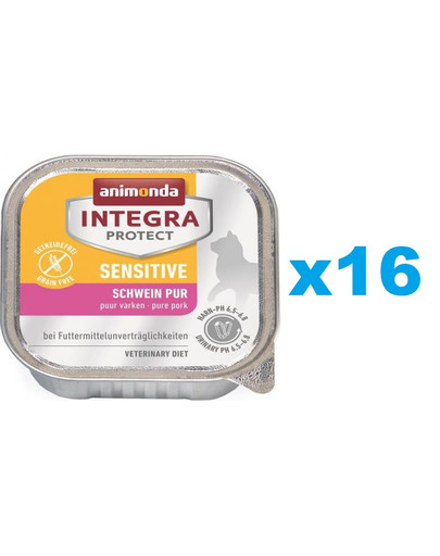 ANIMONDA Integra Sensitive Wieprzowina 16x100 g