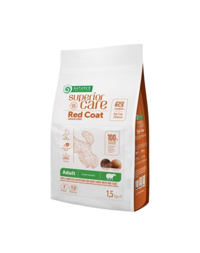 SUPERIOR CARE Red Coat Grain Free Lamb Adult Small Breed 1.5 kg z jagnięciną dla dorosłych psów ras małych o czerwonej sierści