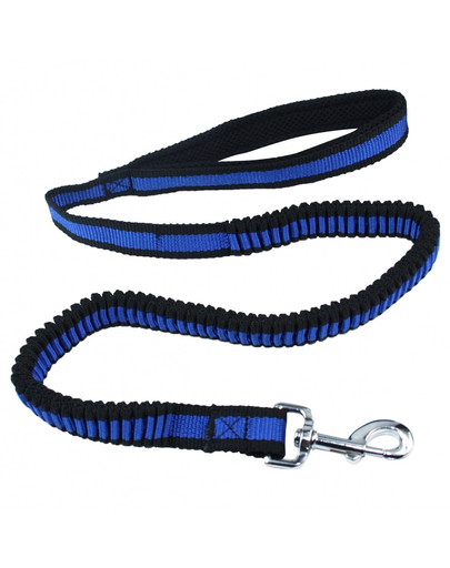 PET NOVA Smycz rozciągliwa BUNGEE niebieska 120-180 cm / 2,5 cm