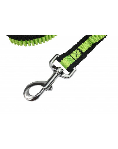 PET NOVA Smycz rozciągliwa BUNGEE żółta 120-180 cm / 2,5 cm