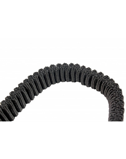 PET NOVA Smycz rozciągliwa BUNGEE czarna 2,5cm 120-180 cm