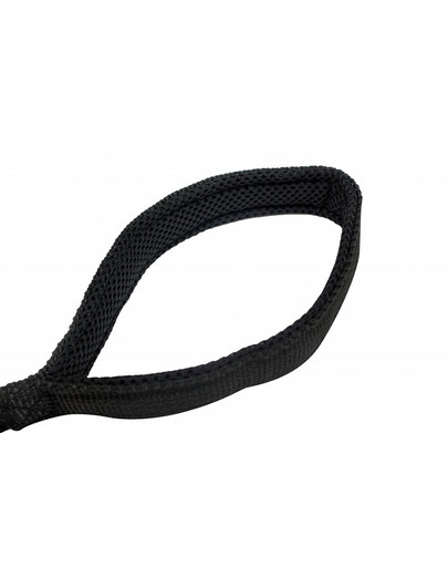 PET NOVA Smycz rozciągliwa BUNGEE czarna 2,5cm 120-180 cm