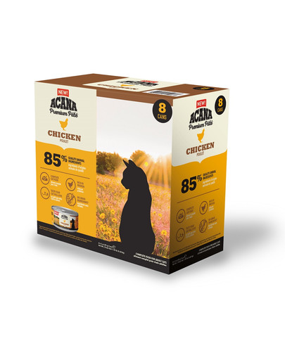 Premium Pate Chicken pasztet z kurczakiem dla kotów 8 x 85 g