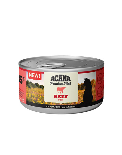 Premium Pate Beef pasztet z wołowiną dla kotów 8 x 85 g