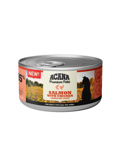 Premium Pate Salmon & Chicken pasztet z łososiem i kurczakiem dla kotó 8 x 85 g