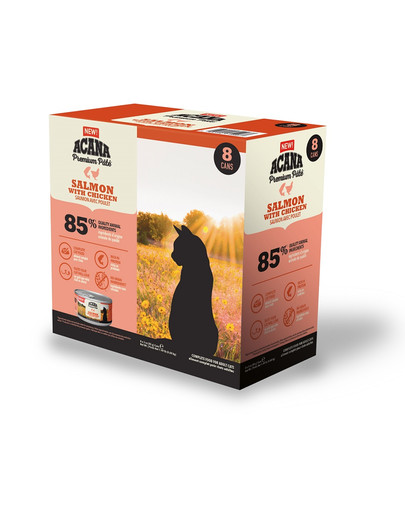 Premium Pate Salmon & Chicken pasztet z łososiem i kurczakiem dla kotó 8 x 85 g