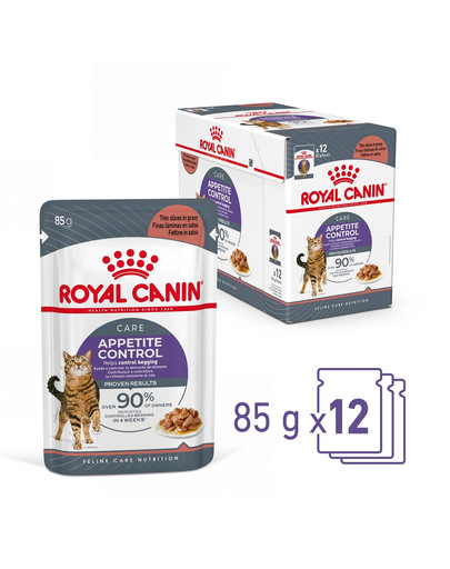 Appetite Control Gravy 12x85 g mokra karma dla dorosłych kotów z nadmiernym apetytem
