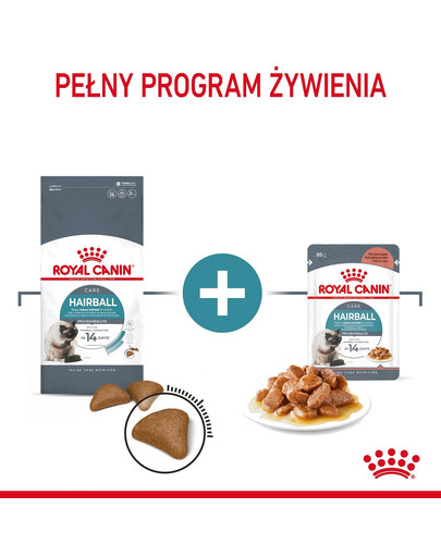 ROYAL CANIN Hairbal Care w sosie karma mokra w sosie dla kotów dorosłych, eliminacja kul włosowych 85 g