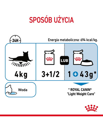 ROYAL CANIN Light Weight Care 12 x 85 g w sosie