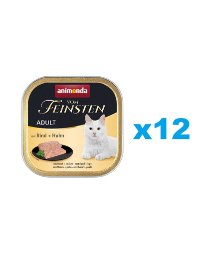 ANIMONDA Vom Feinsten Adult tacka 12 x 100 g mokra karma dla kota dorosłego