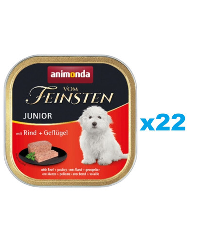 ANIMONDA Vom Feinsten Junior 22x150g mokra karma dla szczeniąt