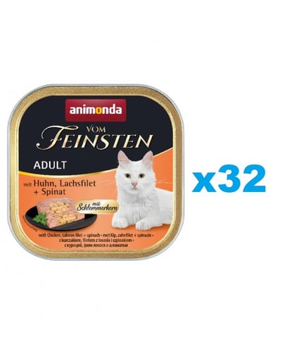 ANIMONDA Vom Feinsten Adult with Gourmet centre 32x100g pasztet dla kota dorosłego