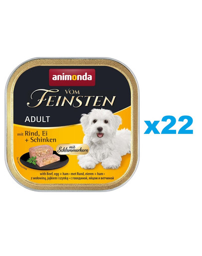 ANIMONDA Vom Feinsten Adult Gourmet Centre 22x150g pasztet dla dorosłych psów