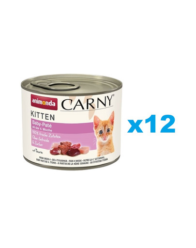 ANIMONDA Carny Kitten puszka 12x200 g mokra karma dla dla kociąt