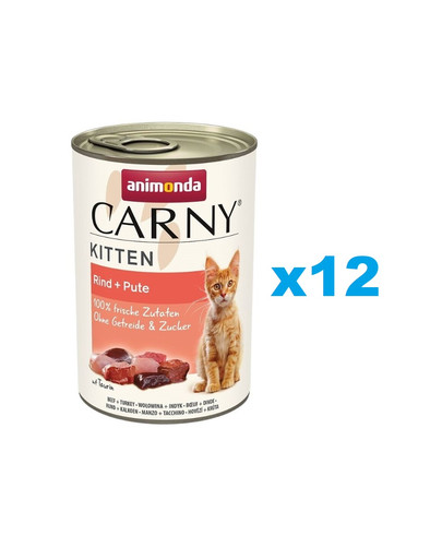ANIMONDA Carny Kitten puszka 12x400 g mokra karma dla dla kociąt