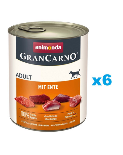 ANIMONDA GranCarno 6x800 g bezzbożowa puszka dla psa