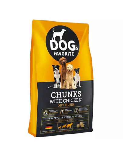 Dogs Favorit Chunks with Chicken 15 kg z kurczakiem