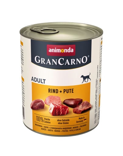ANIMONDA GranCarno 800 g bezzbożowa puszka dla psa