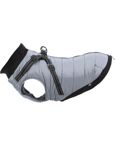 Pontis płaszczyk z szelkami S 36 cm szary